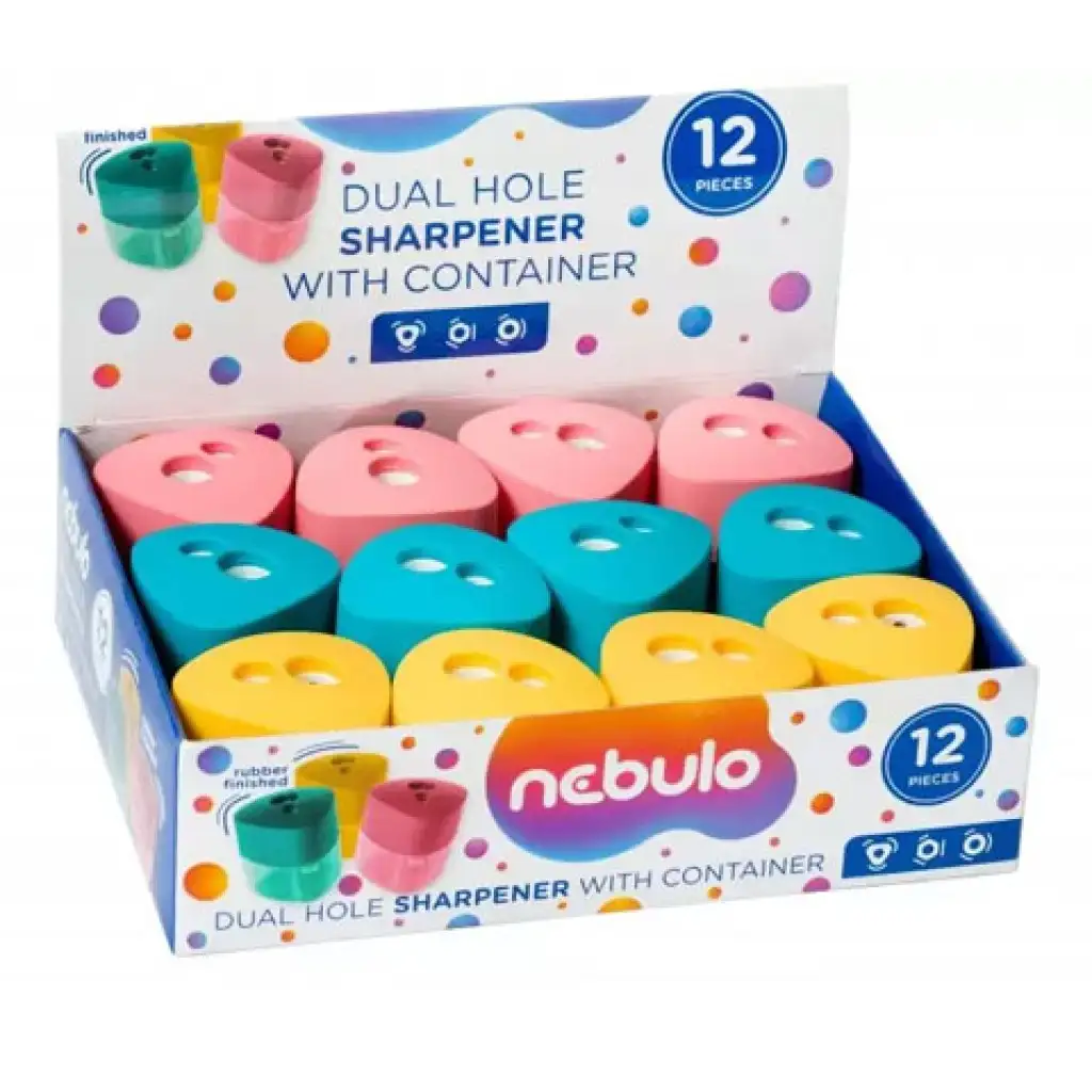 Nebulo: Kétlyukú tartályos hegyező többféle változatban kép 1