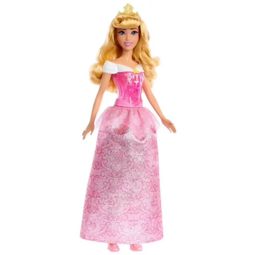 Disney Hercegnők: Csillogó Csipkerózsika hercegnő baba - Mattel kép 2