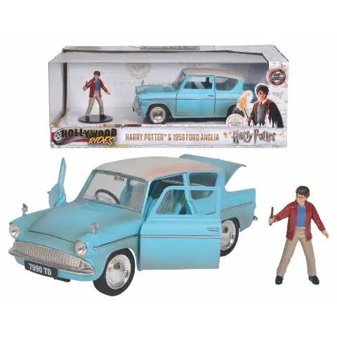 Hollywood Rides - Harry Potter: 1959 Ford Anglia fém autómodell 1/24 - Simba Toys kép 1