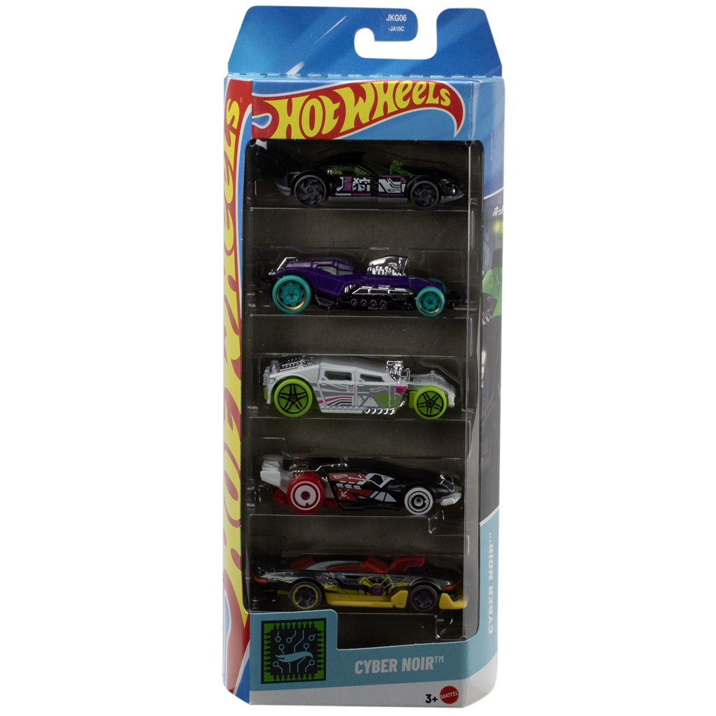 Hot Wheels: Cyber Noir 5 db-os kisautó szett 1/64 – Mattel kép 1