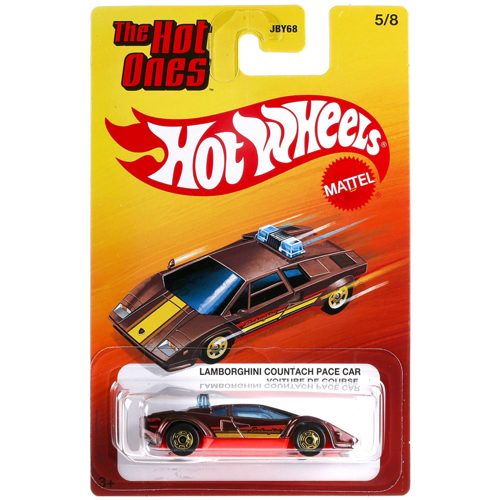 Hot Wheels: The Hot Ones Lamborghini Countach Pace Car kisautó 1/64 - Mattel kép 1
