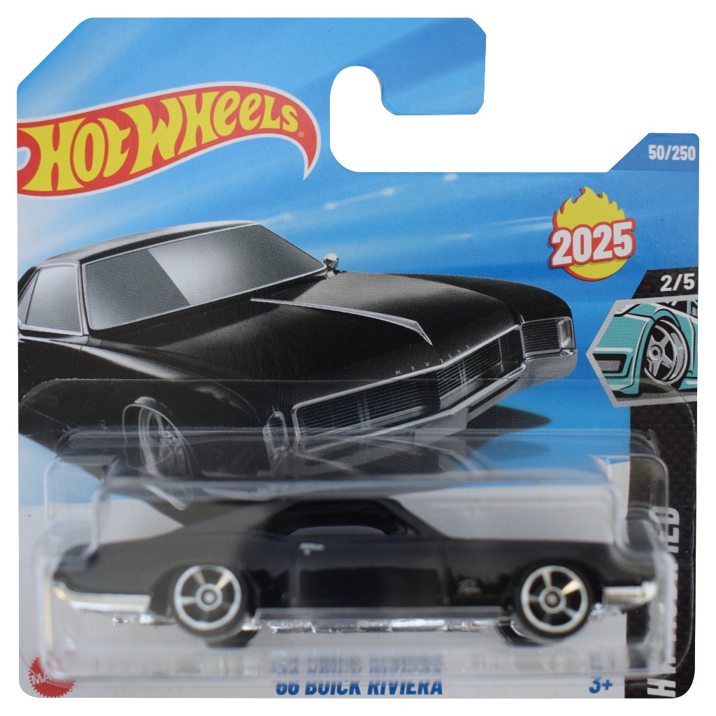 Hot Wheels: '66 Buick Riviera fekete kisautó 1/64 - Mattel kép 1
