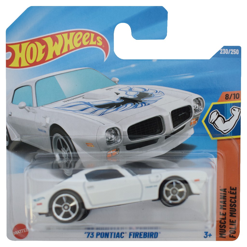 Hot Wheels: '73 Pontiac Firebird fehér kisautó 1/64 - Mattel kép 1