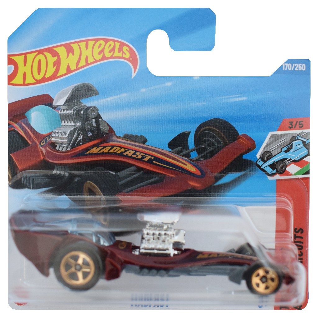 Hot Wheels: Madfast bordó kisautó 1/64 - Mattel kép 1