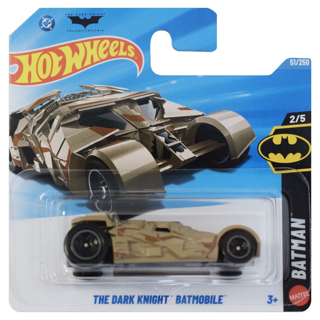 Hot Wheels: The Dark Knight Batmobile barna kisautó 1/64 - Mattel kép 1