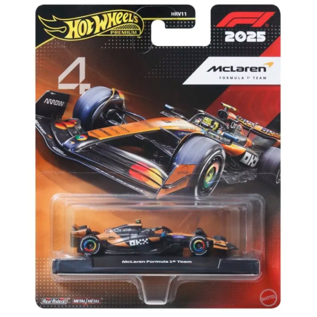 Hot Wheels Premium: McLaren Formula 1 team No.:4 kisautó 1/64 - Mattel kép 1