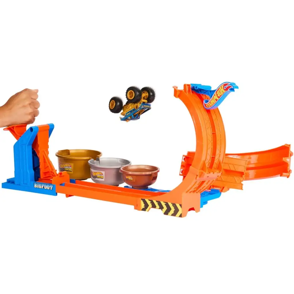 Hot Wheels Monster Trucks: 50. évfordulós Bigfoot hurokpálya - Mattel kép 3