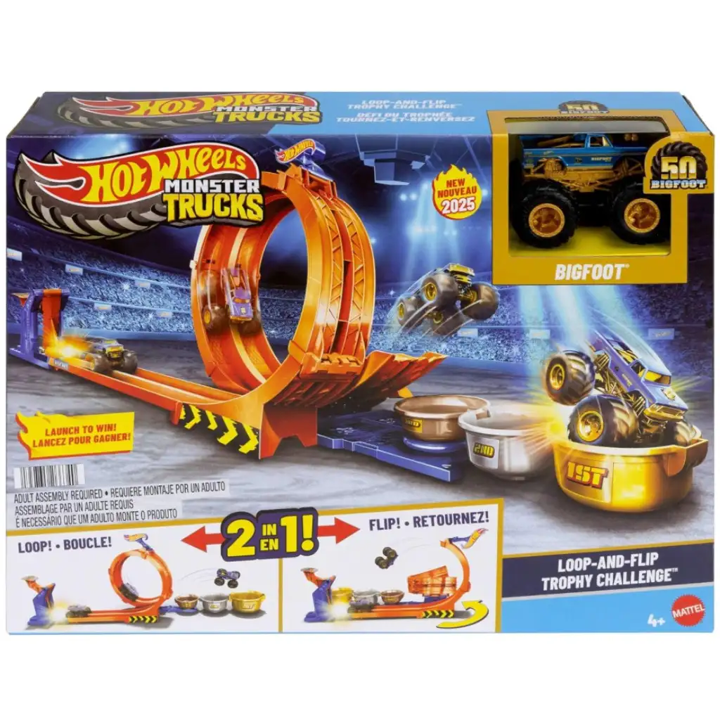 Hot Wheels Monster Trucks: 50. évfordulós Bigfoot hurokpálya - Mattel kép 1