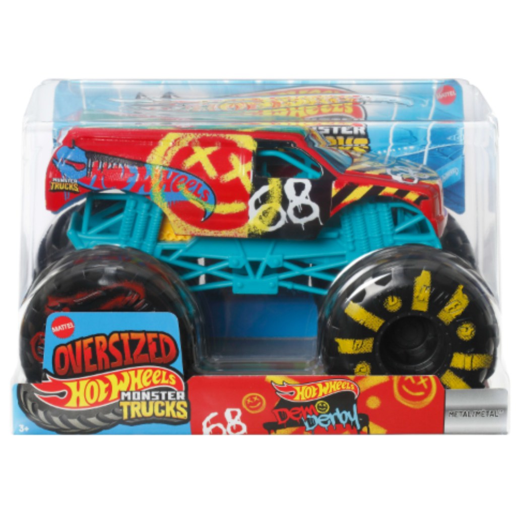 Hot Wheels Monster Trucks Oversized: Demo Derby 1/24 automodell – Mattel kép 1