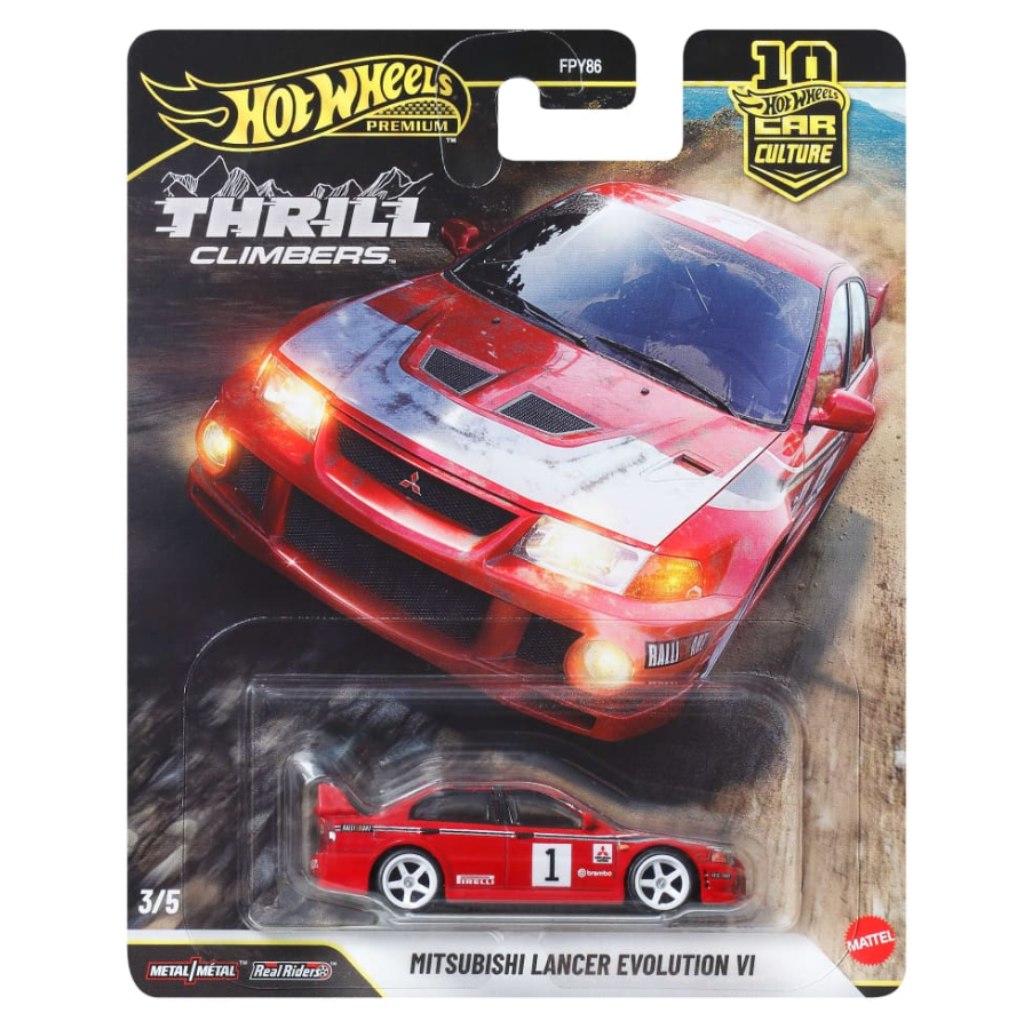 Hot Wheels Premium: Cool-túra Mitsubishi Lancer Evolution VI kisautó 1/64 - Mattel kép 1