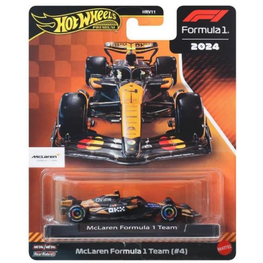 Hot Wheels Premium: McLaren Formula 1 No.:4 kisautó 1/64 - Mattel kép 1