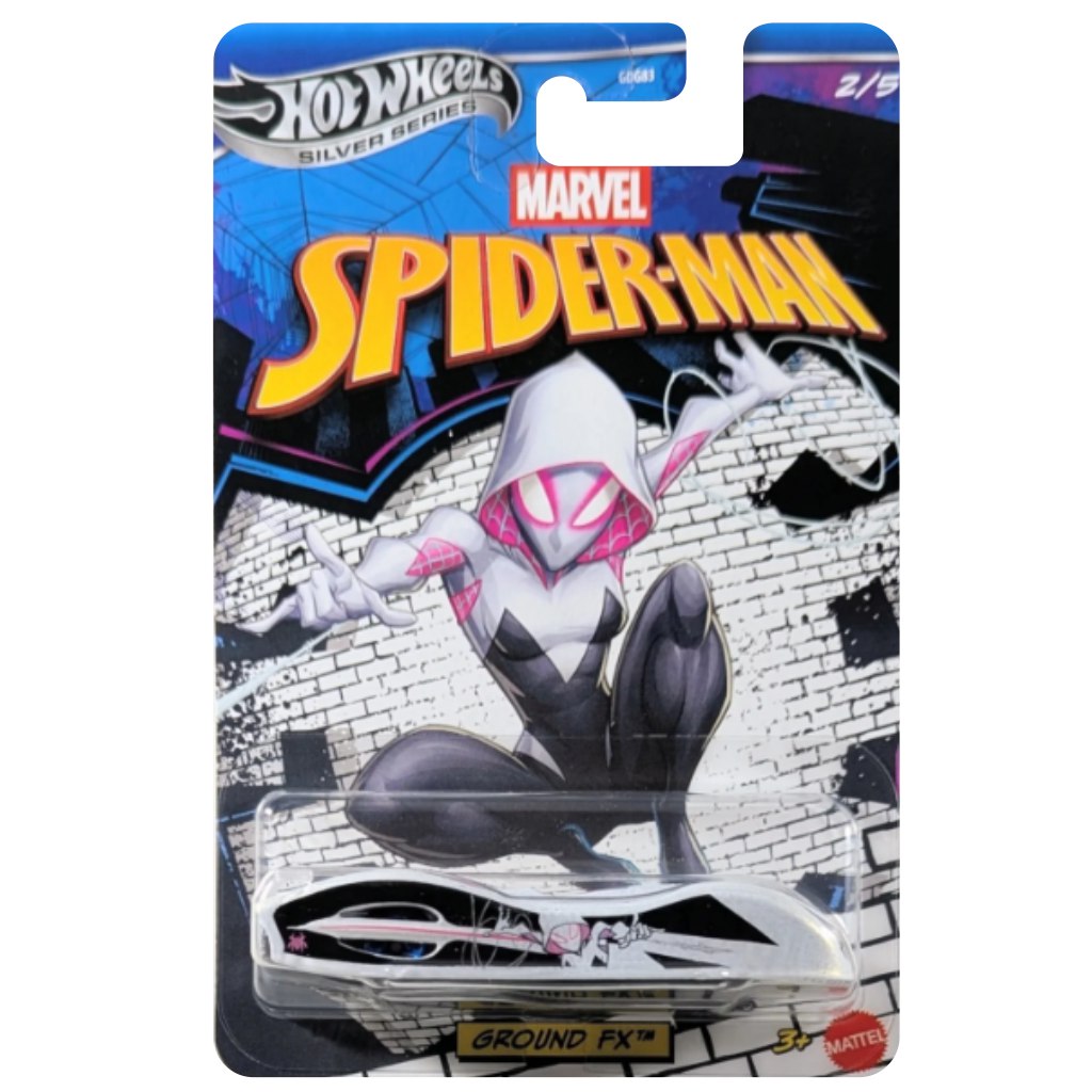 Hot Wheels Silver Series: Marvel Pókember Ground FX kisauto 1/64 - Mattel kép 1