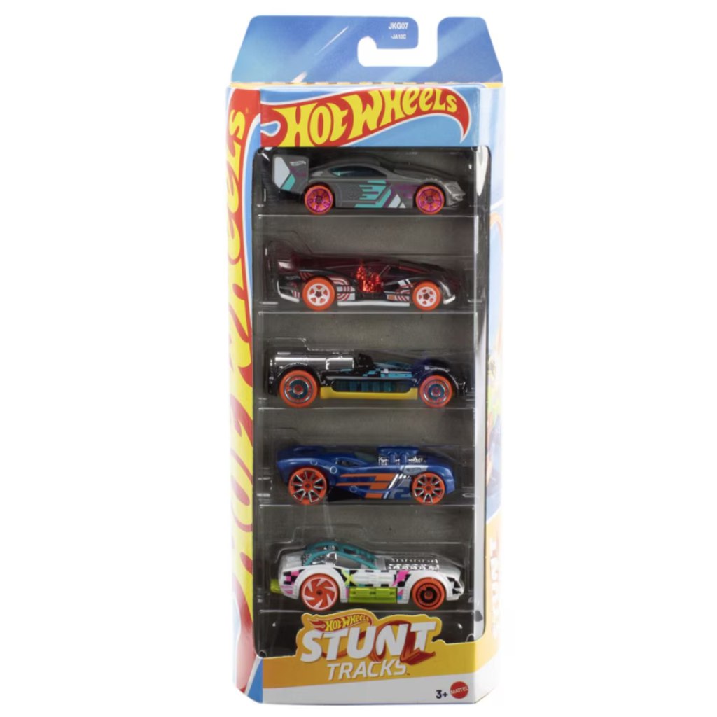 Hot Wheels: Stunt Tracks 5db-os kisautó szett - Mattel kép 1