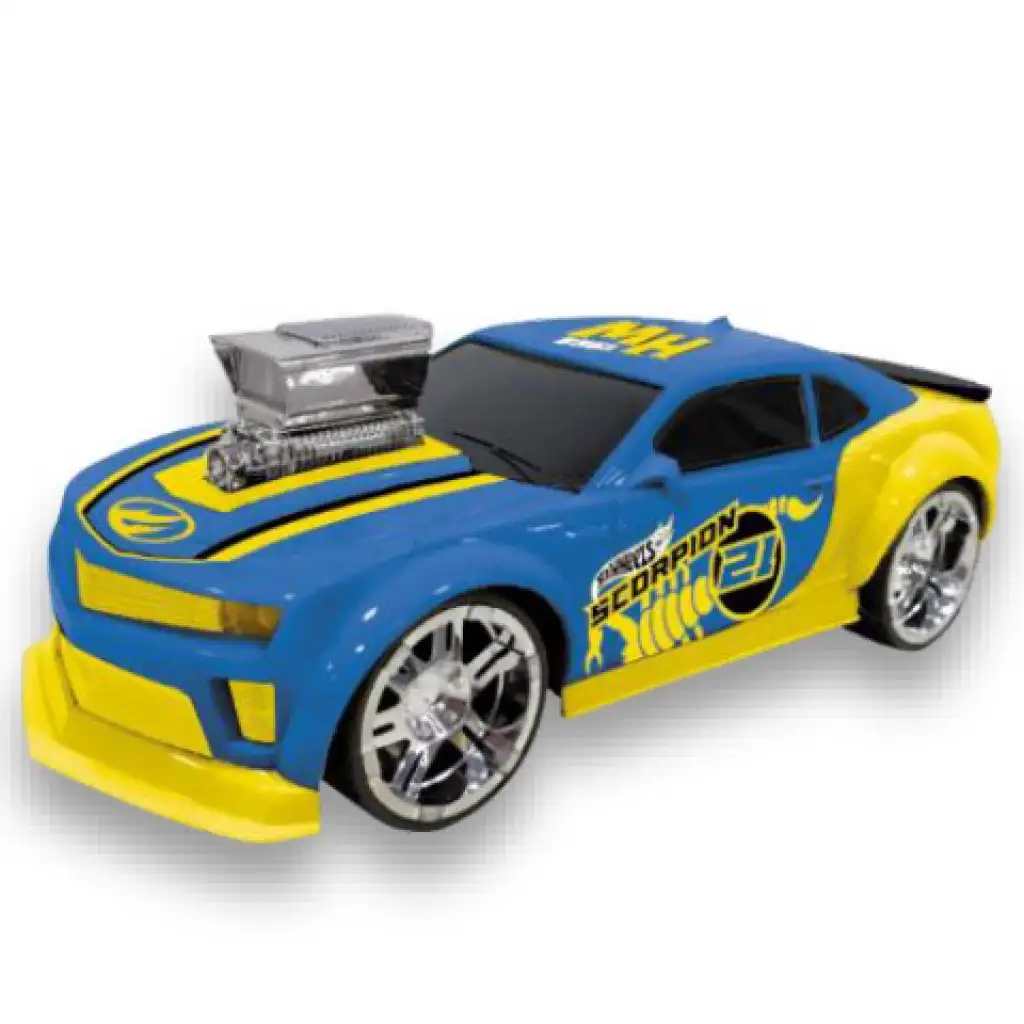 Hot Wheells Turbo Tuning Faster hátrahúzós kisautó 28cm - Mondo Motors kép 1
