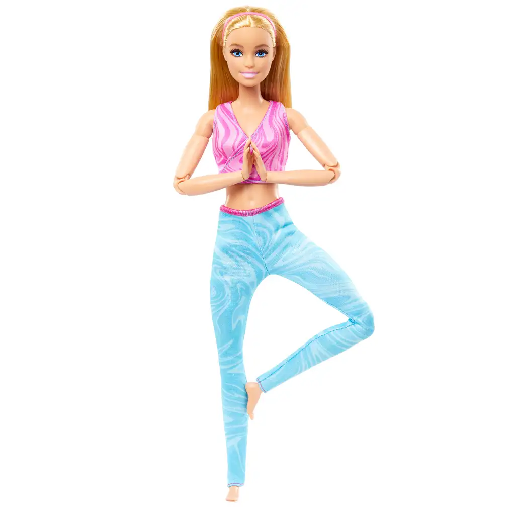 Barbie: Hajlékony jóga baba szőke hajjal - Mattel kép 2