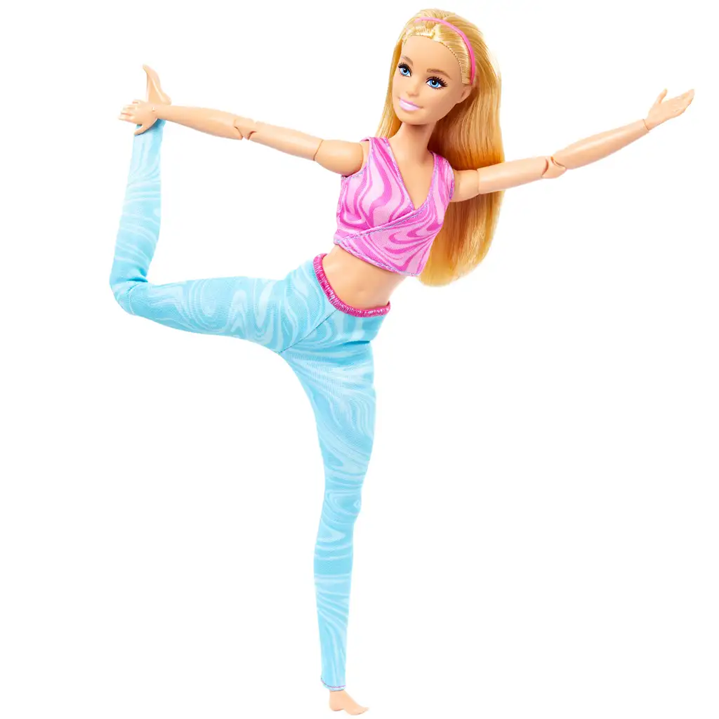 Barbie: Hajlékony jóga baba szőke hajjal - Mattel kép 3