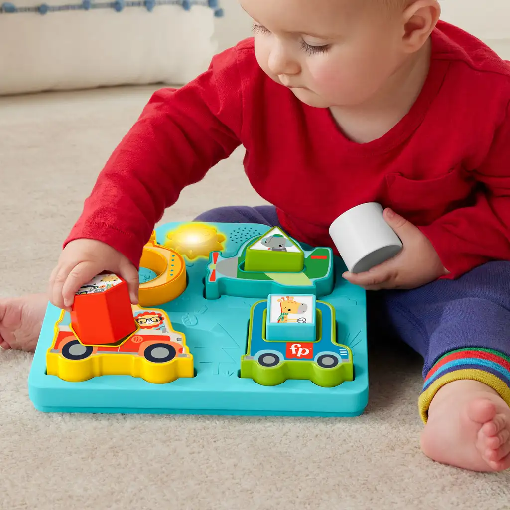 Fisher-Price: Forma és Járgány kirakó bébijáték - Mattel kép 3