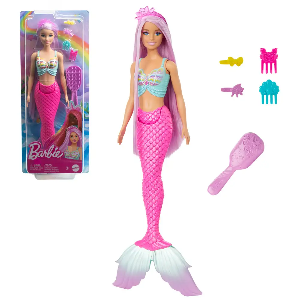 Barbie Dreamtopia: Varázslatos frizura sellő baba 2024 - Mattel kép 1