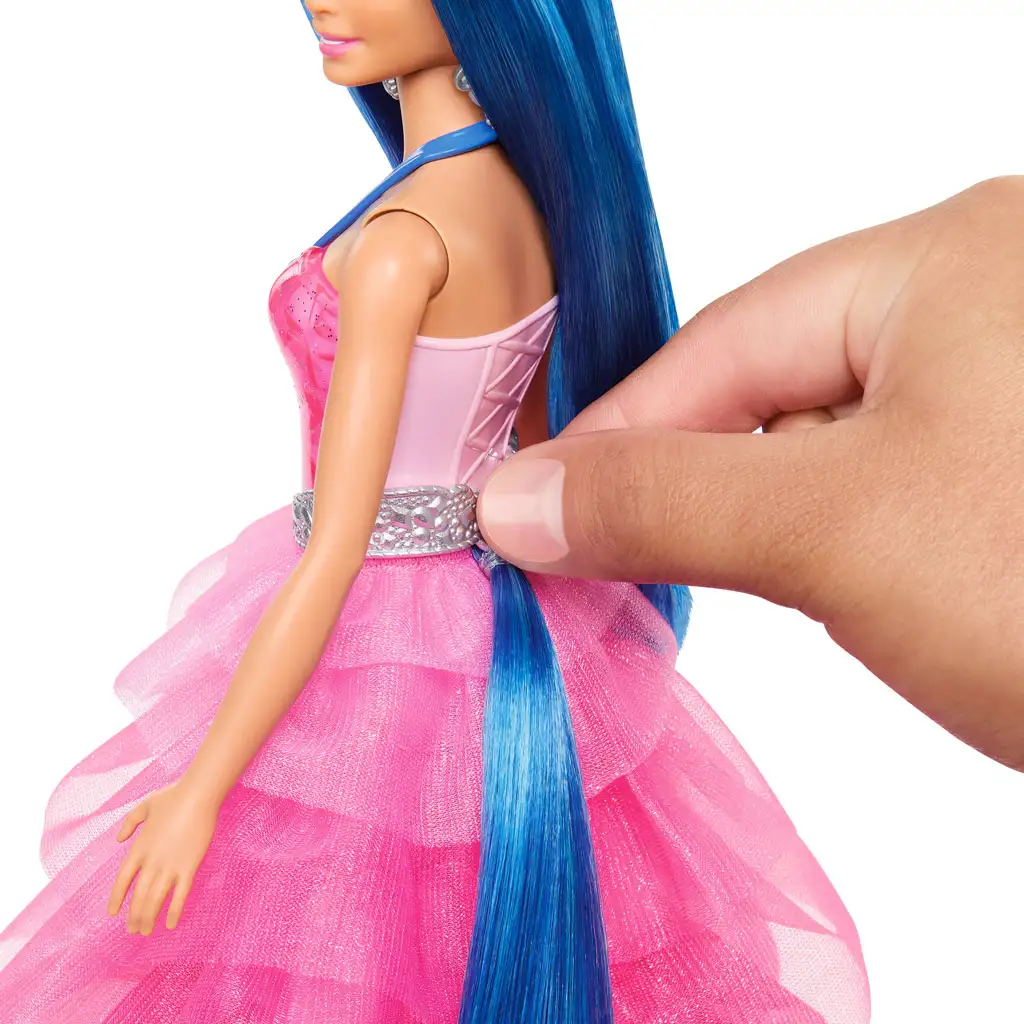 Barbie: Zafír pegazus hercegnő baba kiegészítőkkel - Mattel kép 4