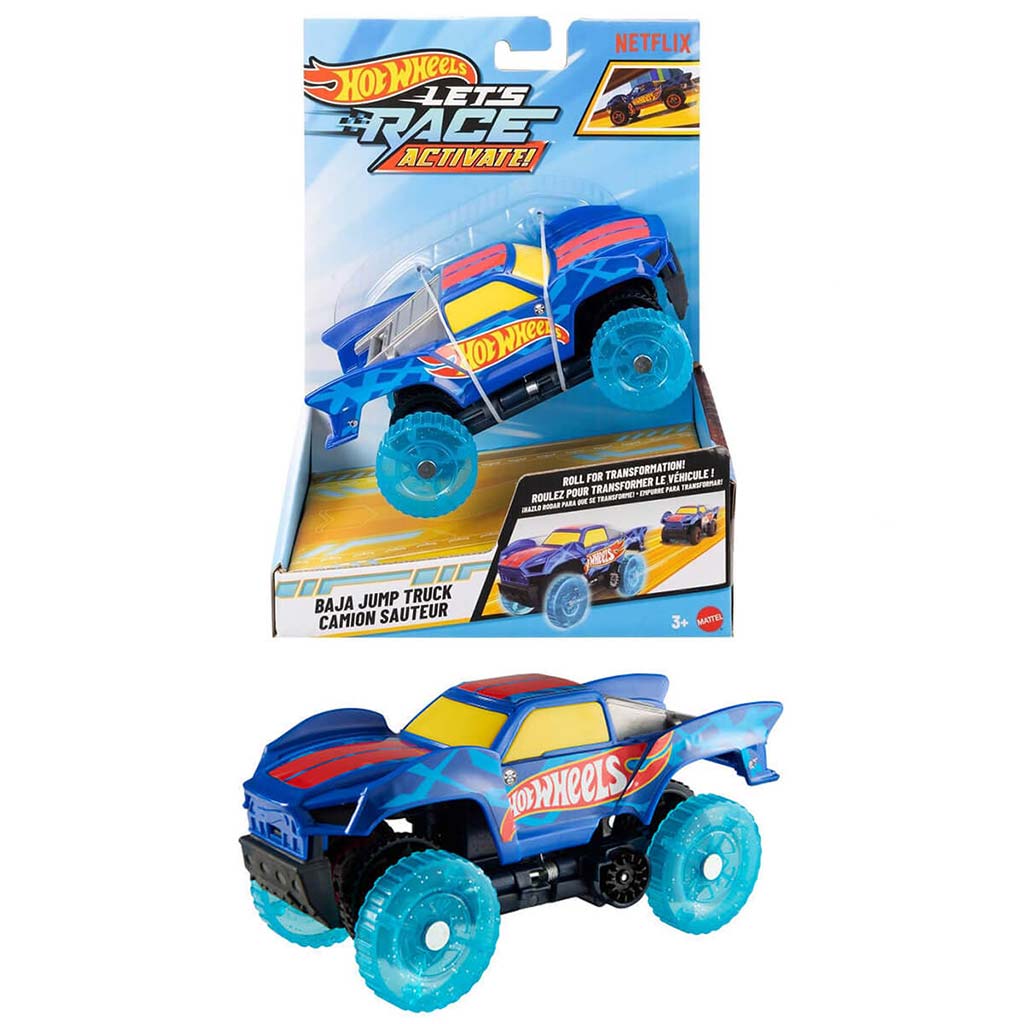 Hot Wheels: Let's Race Baja Jump Truck 1/32 kisautó - Mattel kép 1