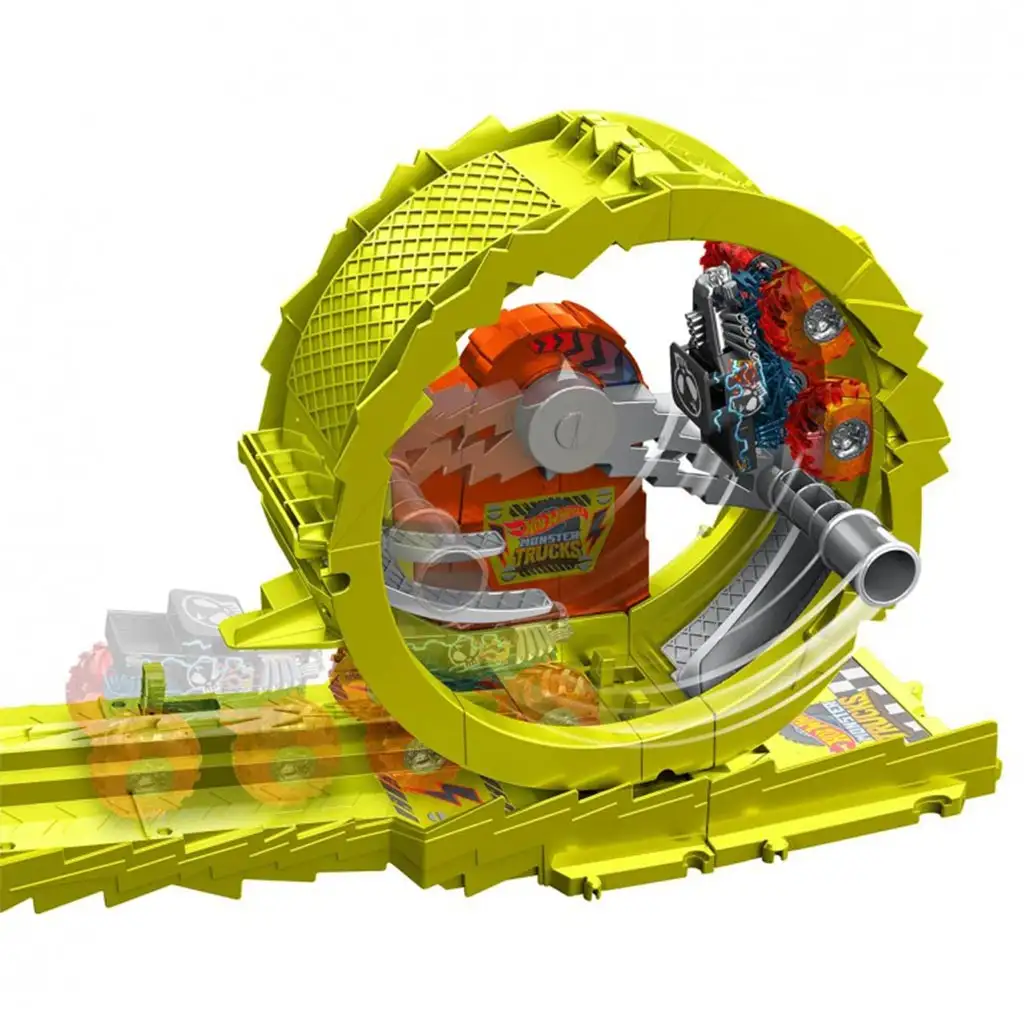 Hot Wheels Monster Trucks: Power Smasher Hajsza pályaszett - Mattel kép 2