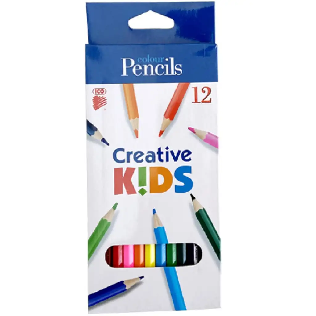 ICO: Creative Kids hatszögletű színes ceruza 12db-os szett kép 1