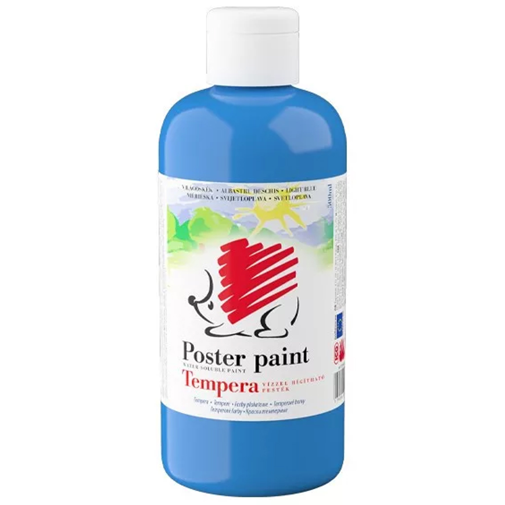 ICO: Süni tempera világoskék színben 500ml kép 1
