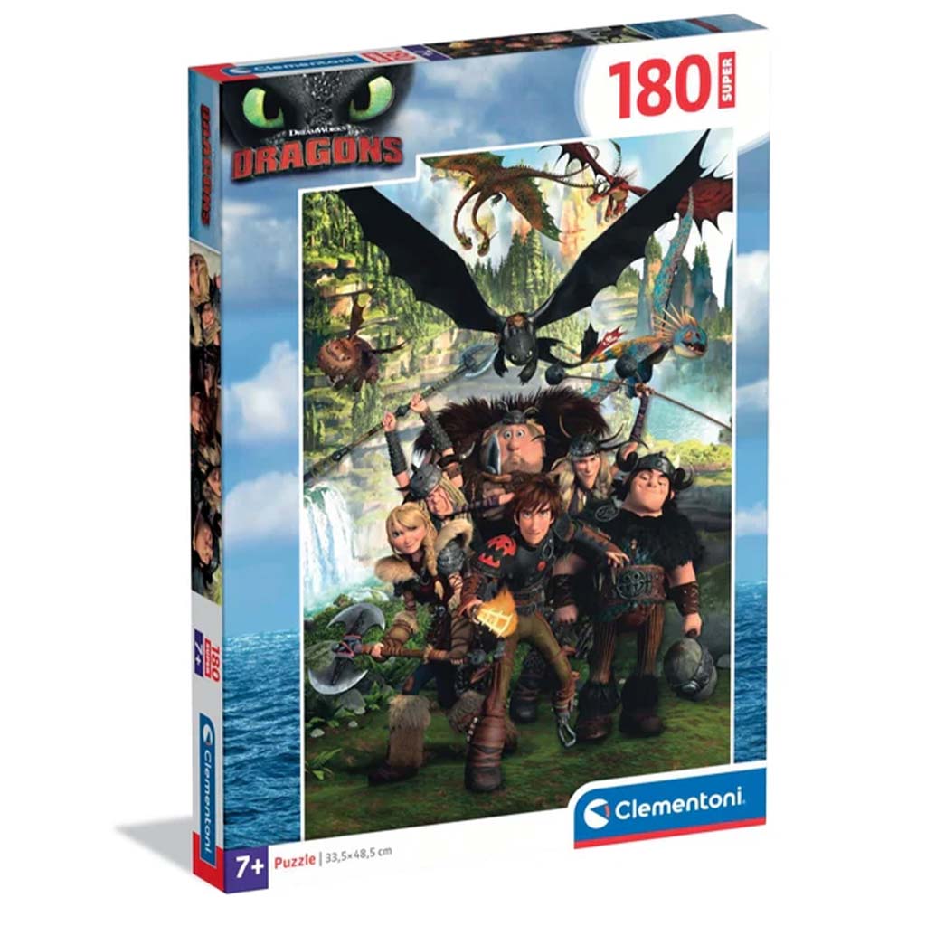 Így neveld a sárkányodat 180db-os super puzzle - Clementoni kép 1