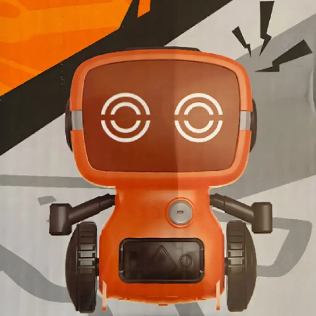 RC interaktív TalkBot robot walkie-talkie üzemóddal narancssárga színben 2,4GHz kép 6