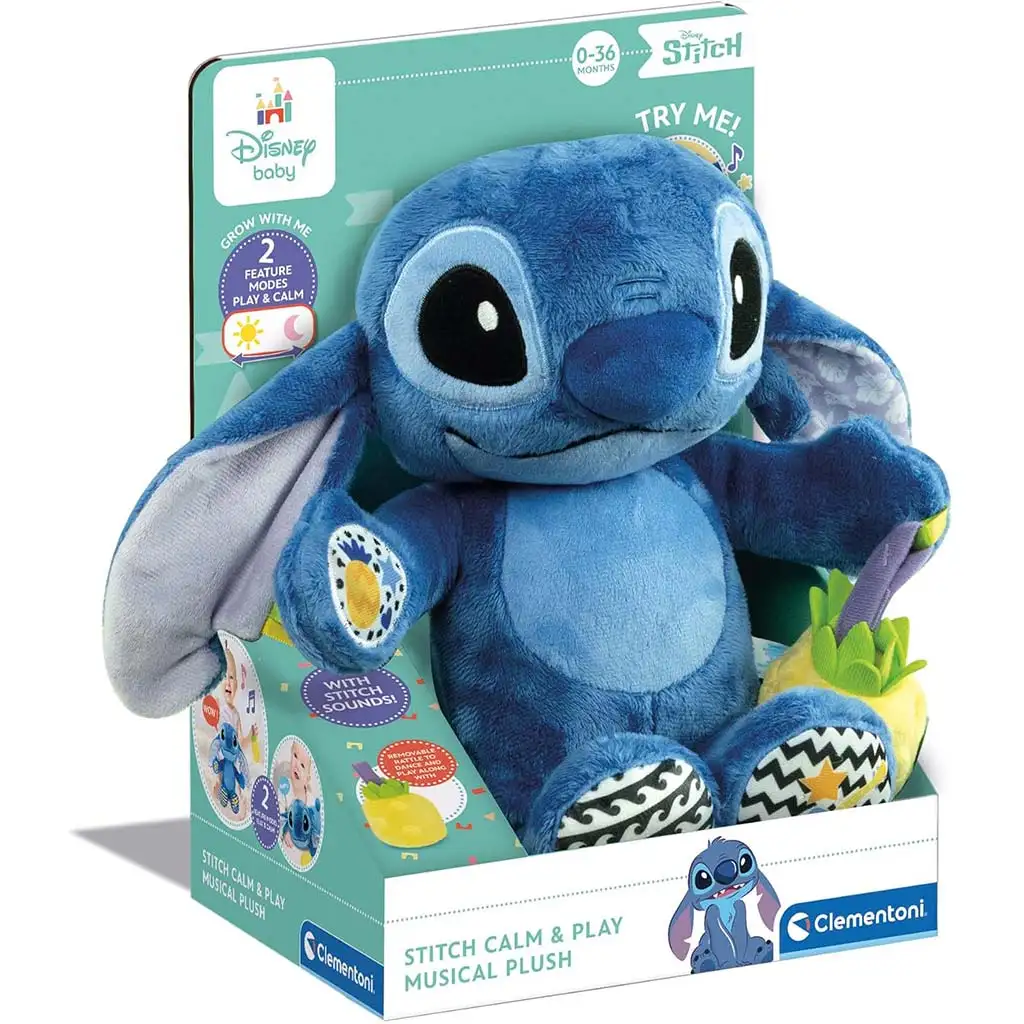 Interaktív Disney Stitch plüss figura - Clementoni kép 1
