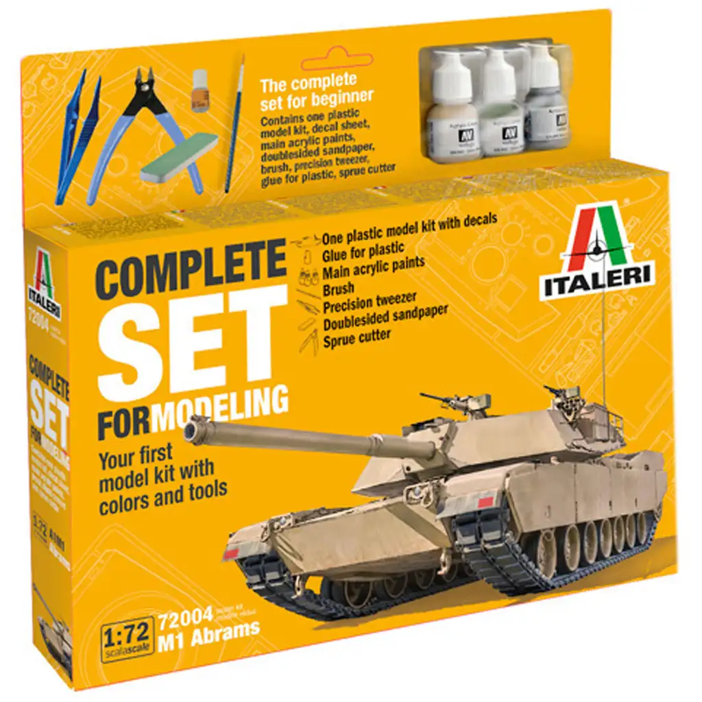 Italeri 1/72 M1 Abrams tank makett szett kép 1