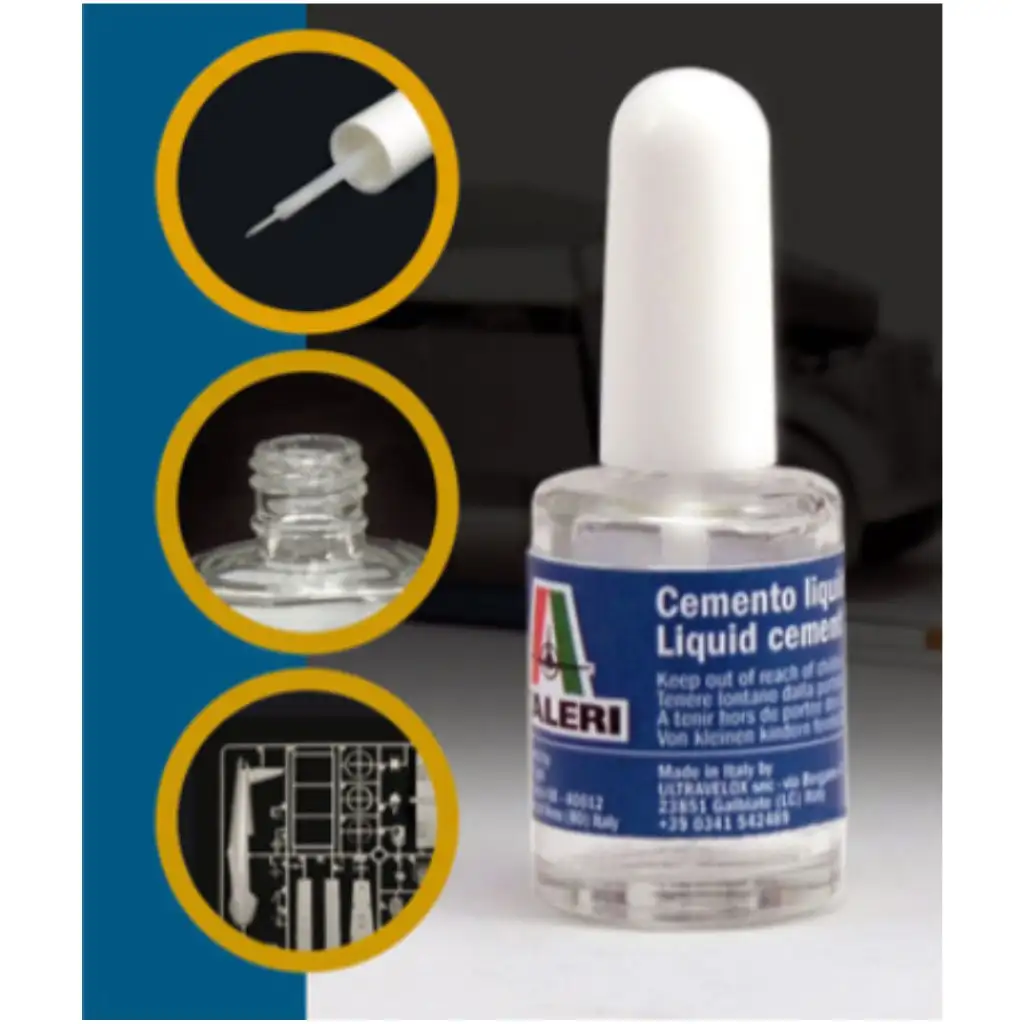 Italeri ecsetes makett ragasztó 15ml - vékony ecsettel kép 1