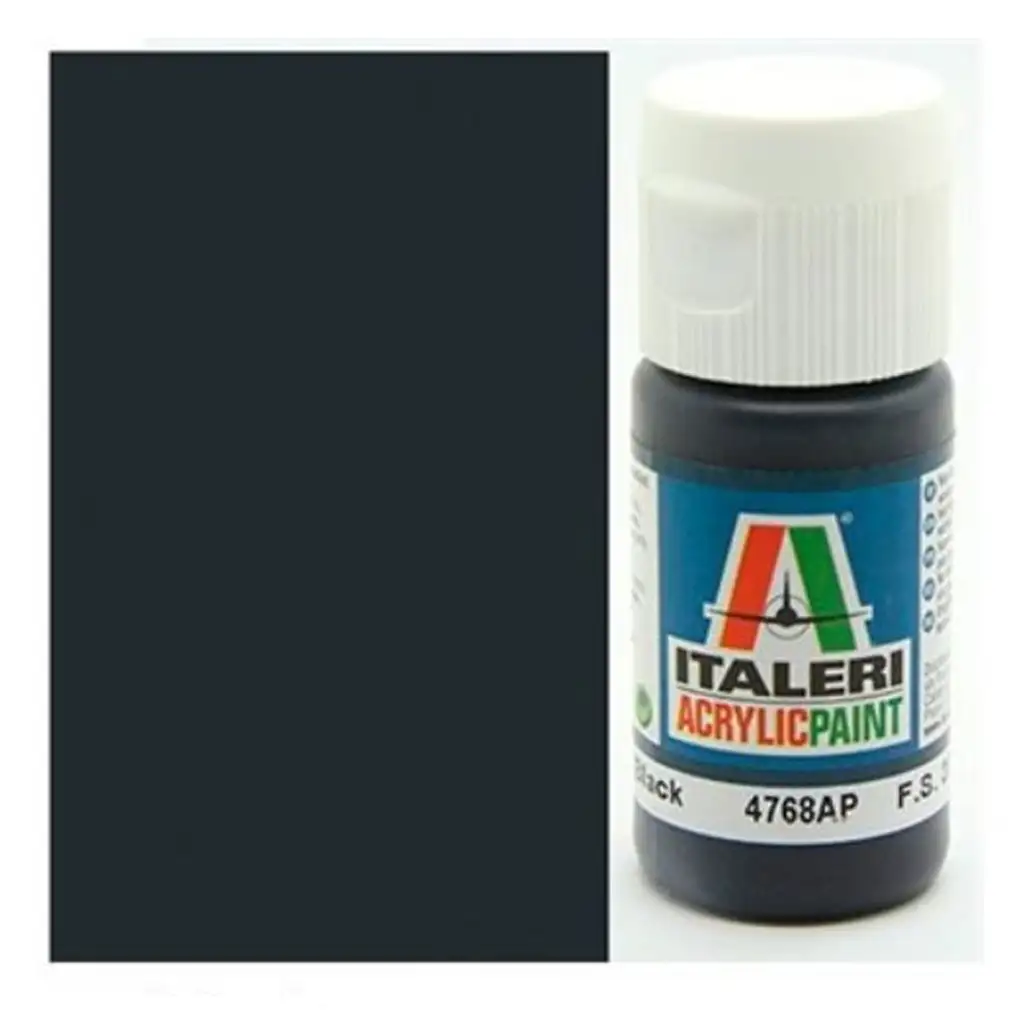 Italeri Flat Black (4768AP) - Matt fekete makett festék 20ml kép 1