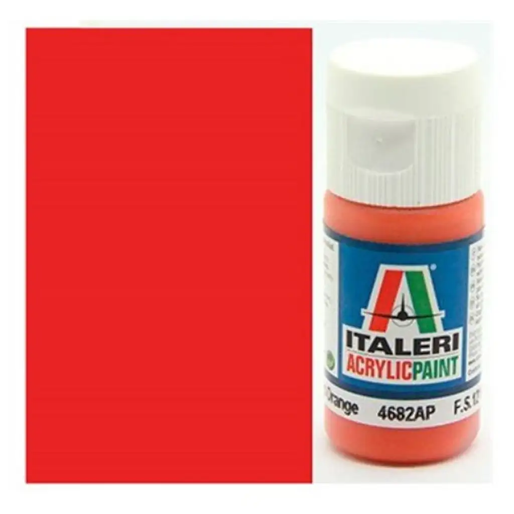 Italeri Metal Gloss Orange (4682AP) - Fényes narancssárga makett festék 20ml kép 1