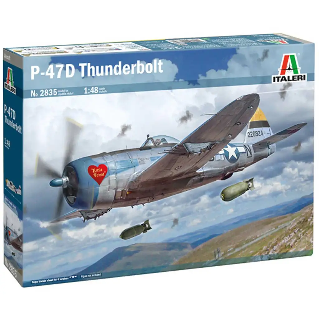 Italeri 1/48 P-47D Thunderbolt repülőgép makett kép 1
