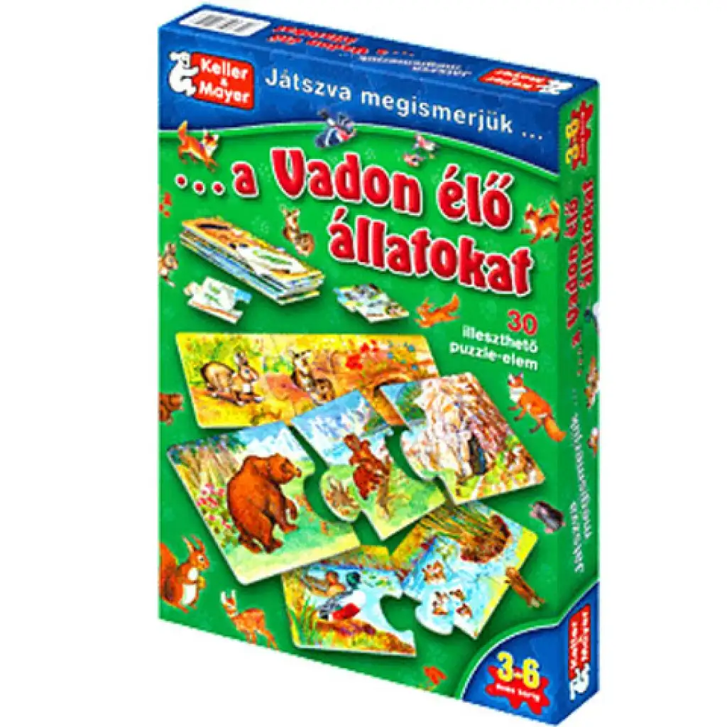 Játszva megismerjük a vadon élő állatokat társasjáték kép 1