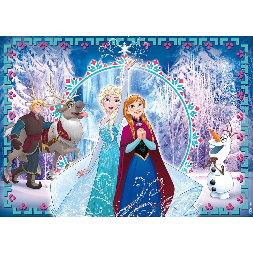 Jégvarázs 2 az 1-ben 250db-os puzzle és színező 50x35cm - Lisciani kép 2