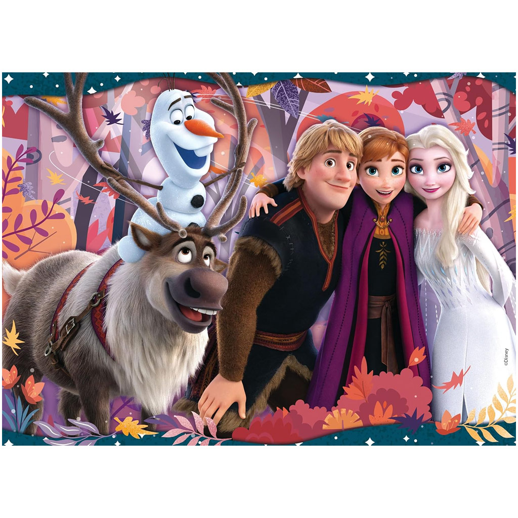 Jégvarázs 2 az 1-ben 48db-os puzzle és színező 35x25cm - Lisciani kép 2