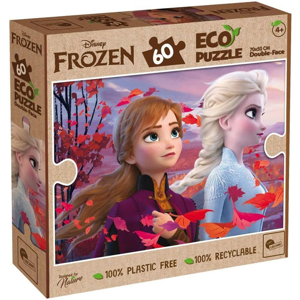Jégvarázs 2 az 1-ben 60db-os Eco puzzle és színező 70x50cm - Lisciani kép 1