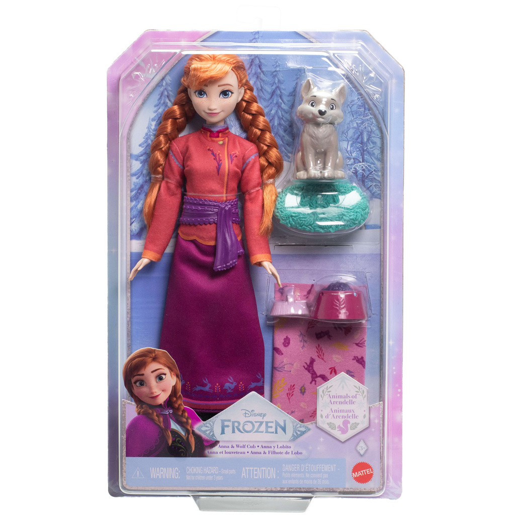 Jégvarázs: Anna és a kis sarkiróka játékfigura szett - Mattel kép 1