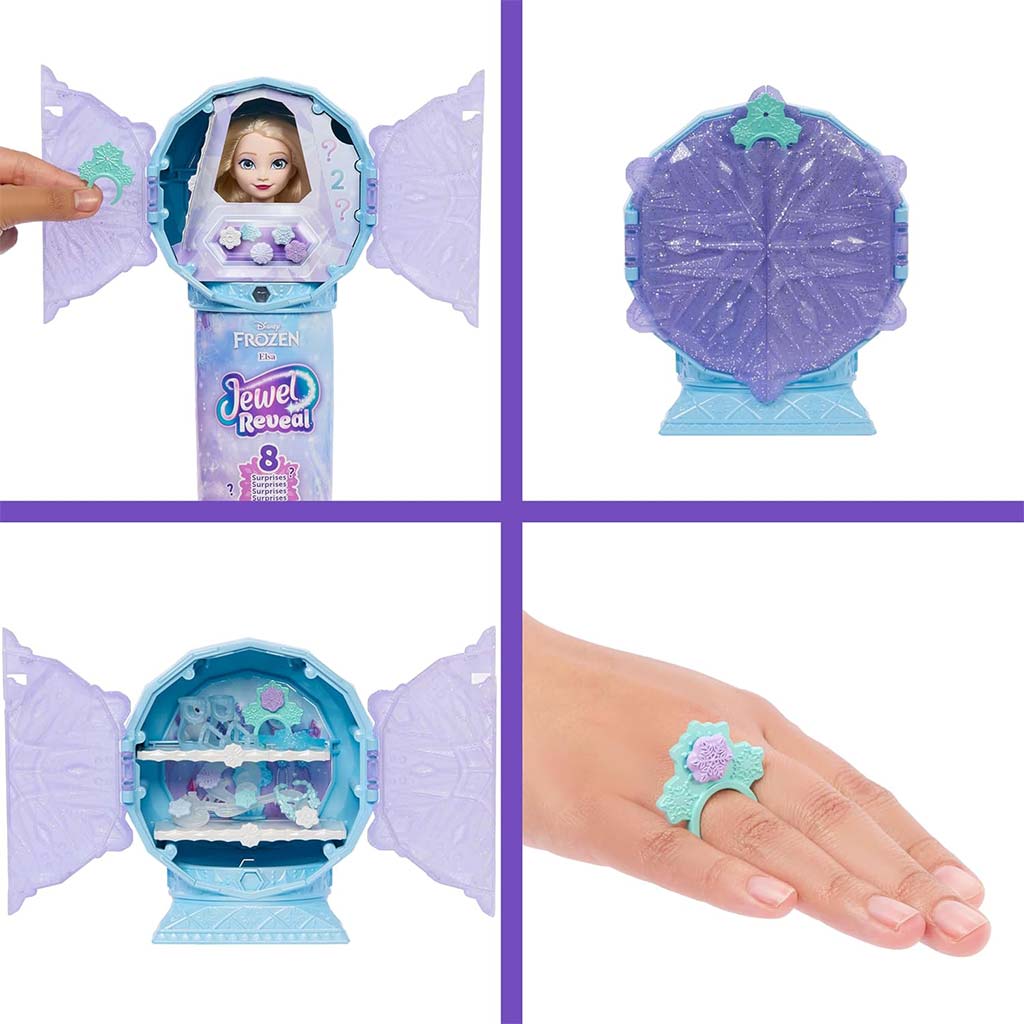 Jégvarázs: Jégkristály meglepetés - Elza baba - Mattel kép 4