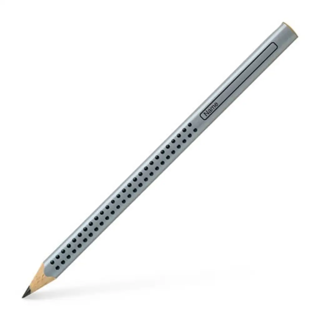 Jumbo Grip grafit ceruza B ezüst - Faber-Castell kép 1