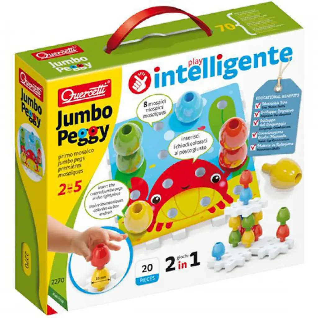 Quercetti: Jumbo Pötyi 2 az 1-ben 20db-os szett kép 1