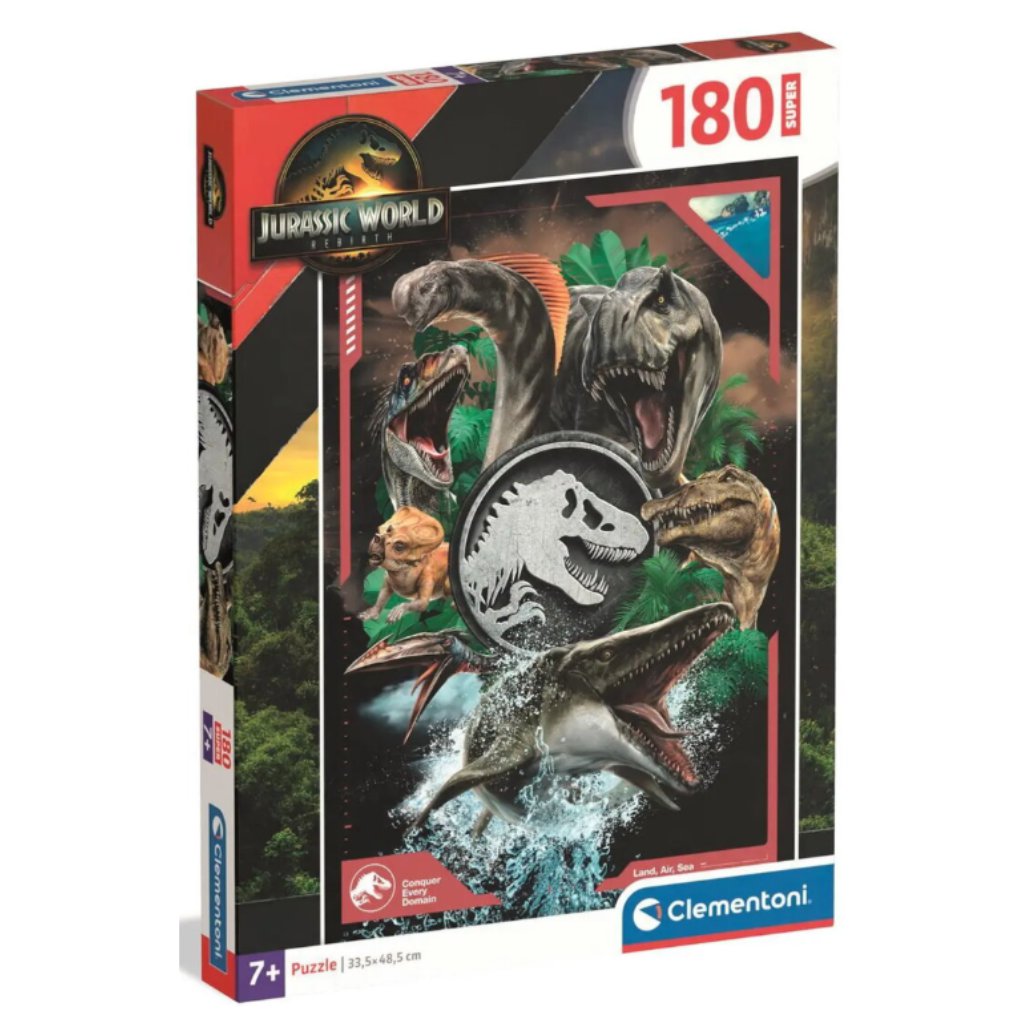 Jurassic World Super puzzle 180 db-os - Clementoni kép 1