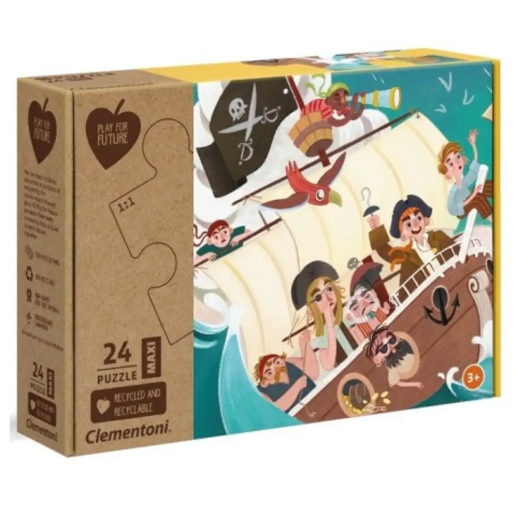 YO HO HO! Kalózok 24db-os Maxi puzzle - Clementoni kép 1