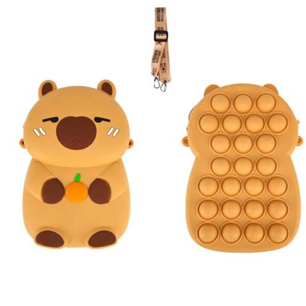Luna: Kazura Capybara 3D figura pénztárca vállpánttal kép 1