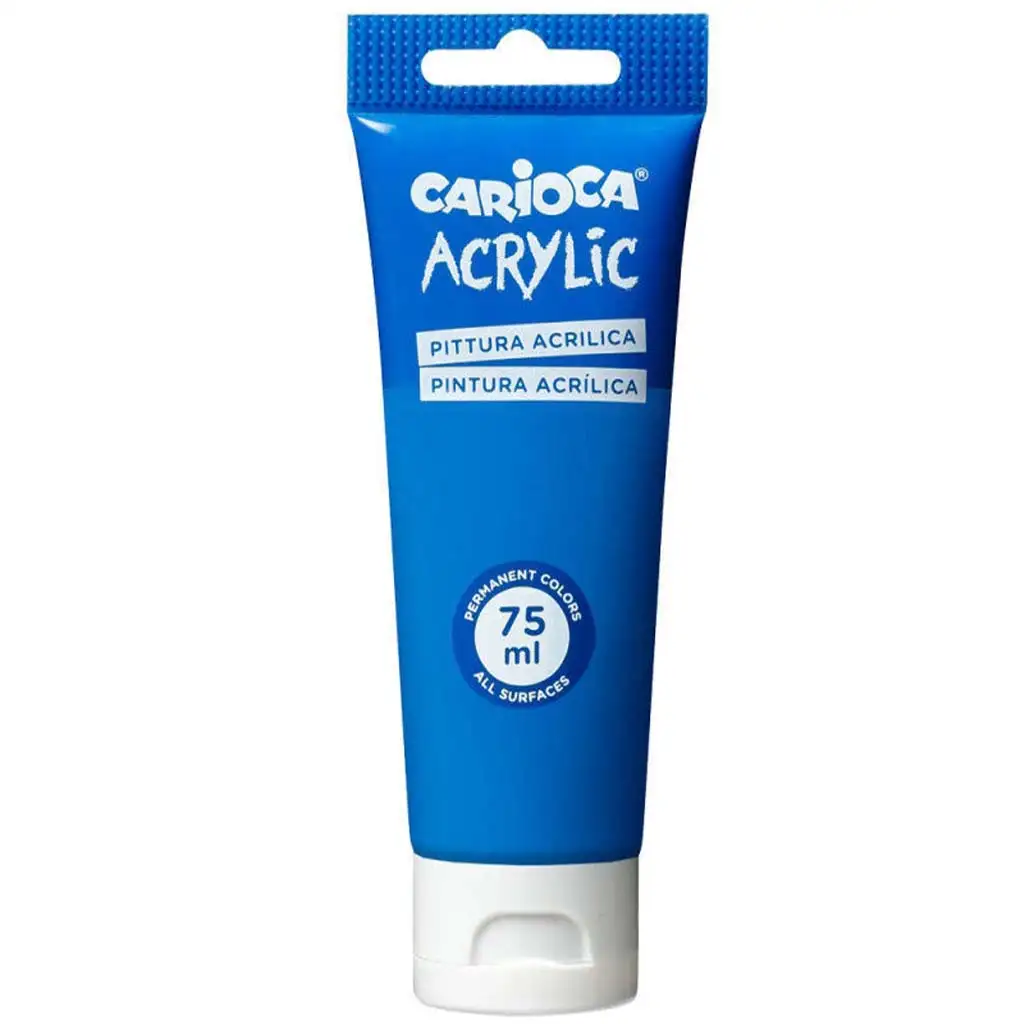 Acrylic 75ml-s akril festék kék színben - Carioca kép 1