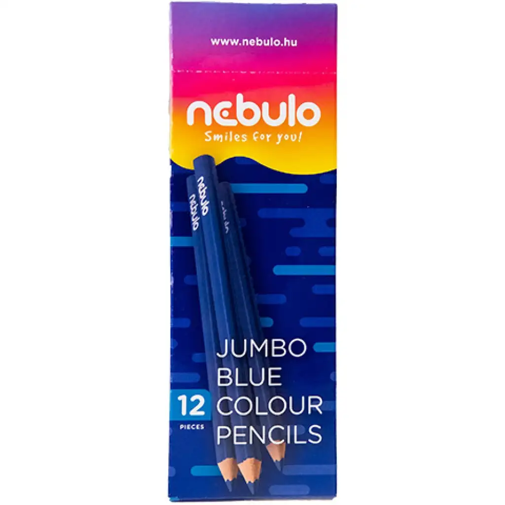 Nebulo: Kék háromszögletű Jumbo színes ceruza 1db kép 1