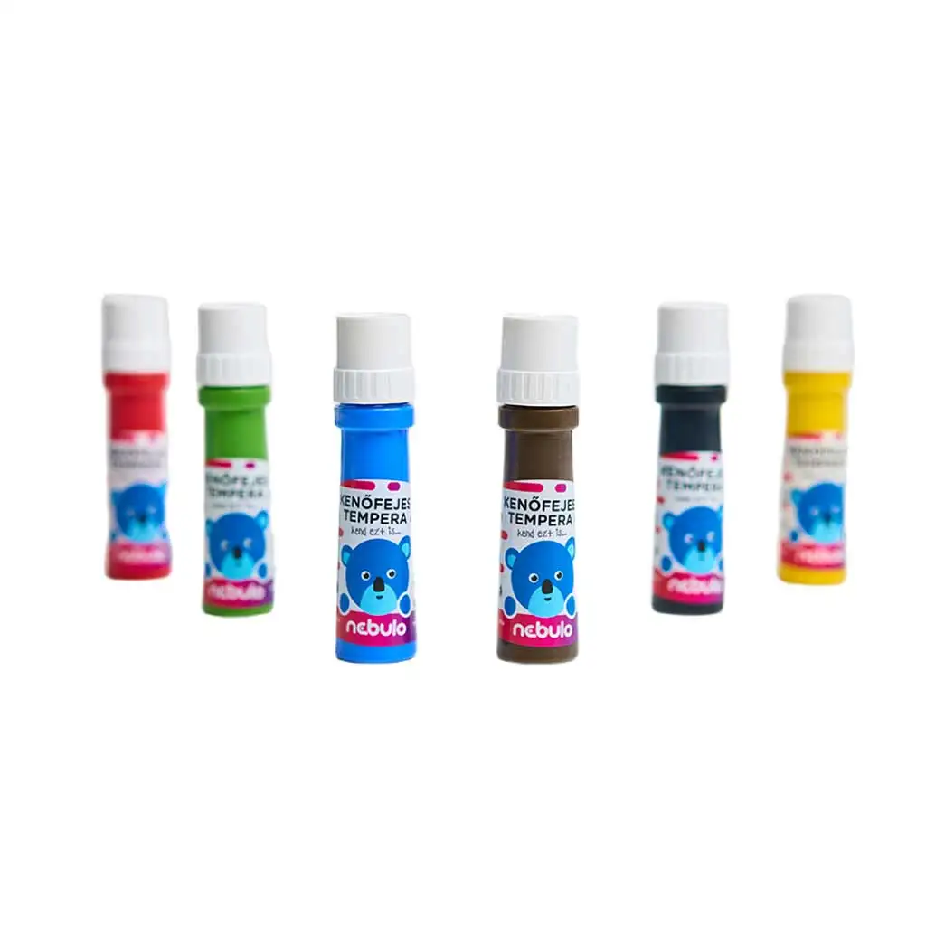 Nebulo: Kenőfejes tempera készlet 6x45ml kép 2