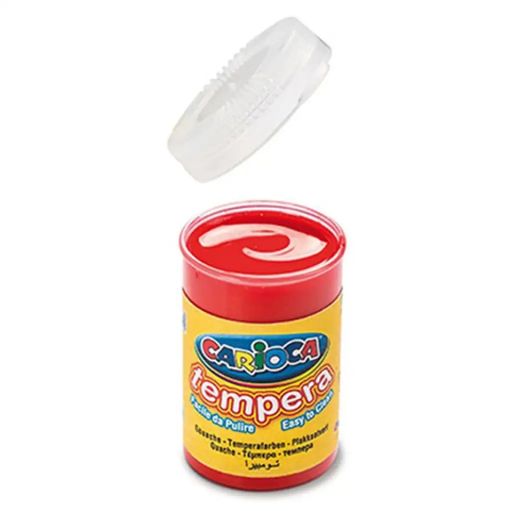 Piros tempera tégelyben 6x35 gr - Carioca kép 1